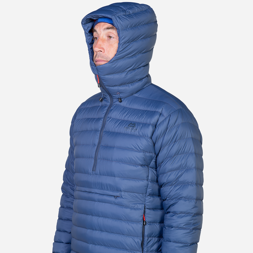Mountain Equipment Earthrise Hooded Men's Pullover Outdoor Action Dusk - Mountain HC Insulated Hood
