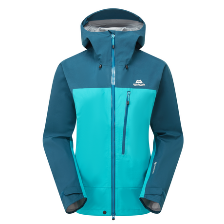 Mountain Equipment Makalu GORE-TEX Women's Jacket Topaz/Majolica Blue- front