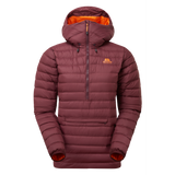 Mountain Equipment Earthrise Hooded Women's Pullover Outdoor Action Raisin - Front