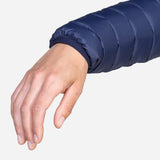 Mountain Equipment Earthrise Hooded Women's Pullover Outdoor Action Cosmos - Elastane bound cuffs
