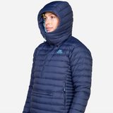 Mountain Equipment Earthrise Hooded Women's Pullover Outdoor Action Cosmos - Insulated Hood