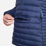 Mountain Equipment Earthrise Hooded Women's Pullover Outdoor Action Cosmos - Kangaroo' Style Pocket