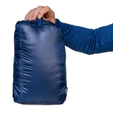 Mountain Equipment Oreus Hooded Men's Jacket Outdoor Action Merlot/Admiral Blue- stuff sack