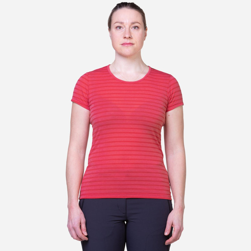 Mountain EquipmentMountain Equipment Groundup Stripe Women's TeeOutdoor Action