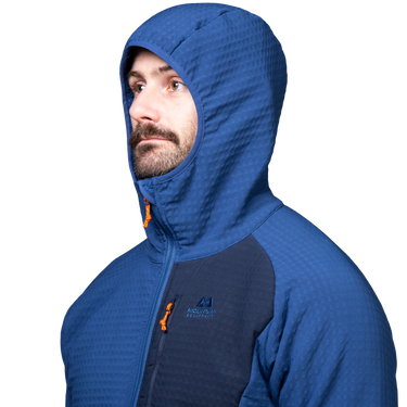 Mountain Equipment Shroud Hooded Men's Jacket Outdoor Action Admiral/Cosmos- Hood