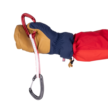 Mountain Equipment Guide Mitt Outdoor Action Cosmos/Tan- Carabiner carry loops