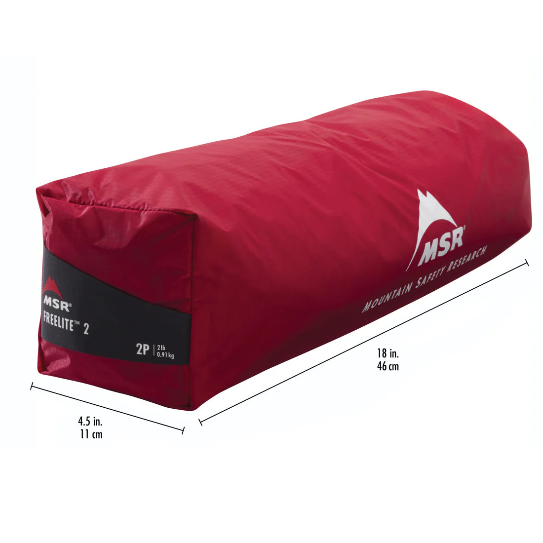 MSR FreeLite™ 2-Person Ultralight Backpacking Tent Outdoor Action - Packed Size