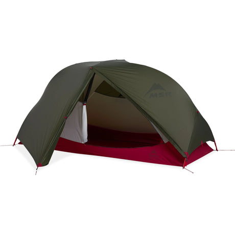 MSR Hubba Hubba™ Bikepack 1-Person Tent Outdoor Action- Open Fly