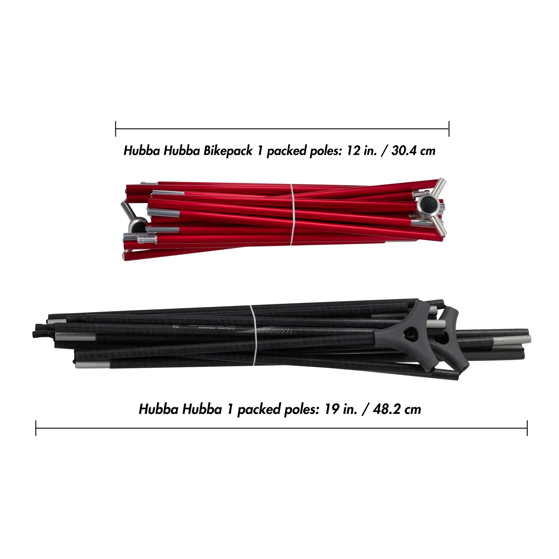 MSR Hubba Hubba™ Bikepack 1-Person Tent Outdoor Action- Pole Comparison