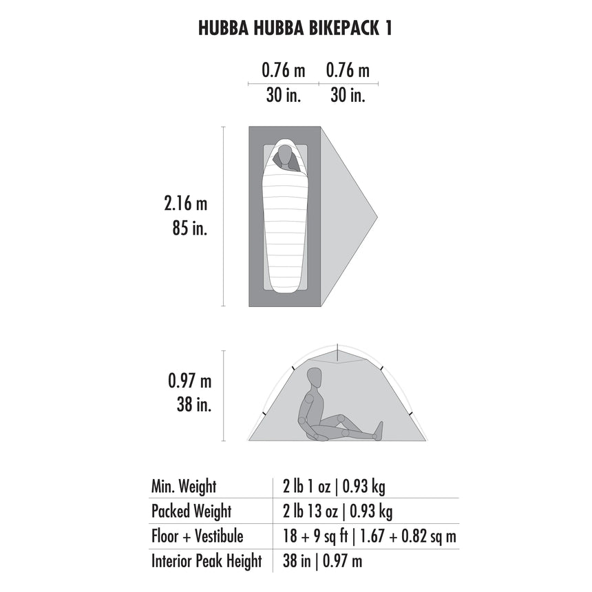 MSRMSR Hubba Hubba™ Bikepack 1-Person TentOutdoor Action