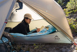 MSR Hubba Hubba™ LT 1-Person Backpacking Tent Outdoor Action- StayDry™ door w/ logo