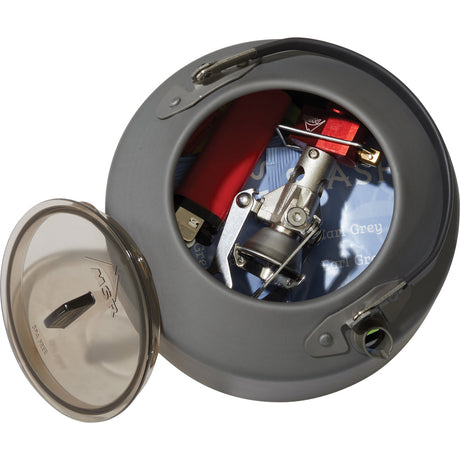 MSR Pika 1L Teapot Outdoor Action- Stow inside