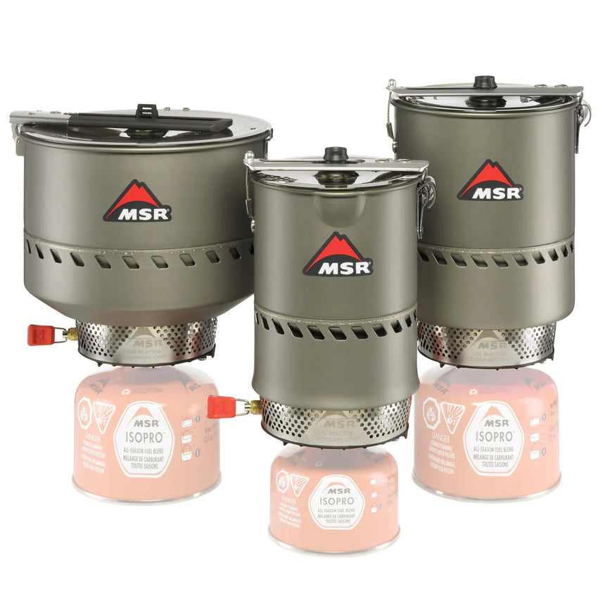MSR Reactor Stove System Outdoor Action- Variants Sizes