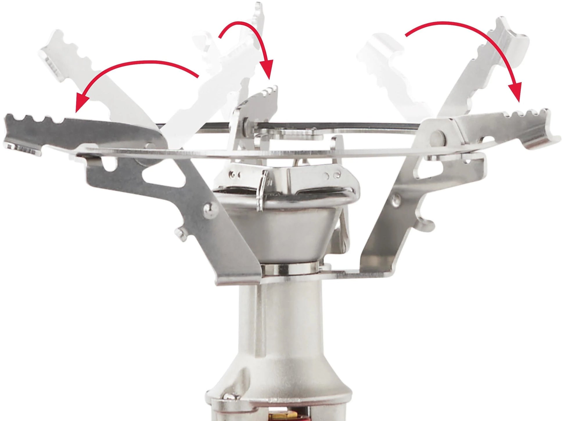 MSR Switch™ Stove System Outdoor Action- Flip-Out Pot Support Detail