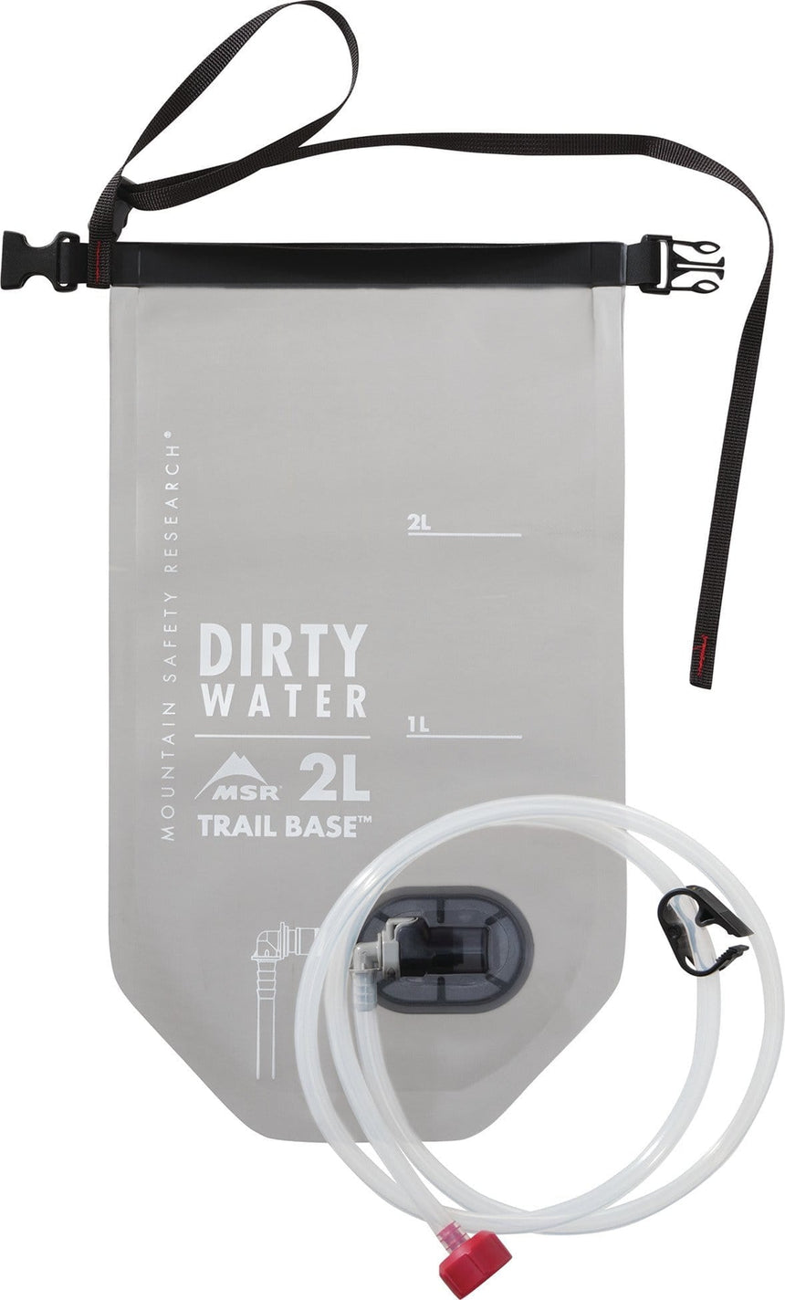 MSR Trail Base Water Filter Kit Outdoor Action- Dirty Water Reservoir
