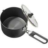 MSR Trail Lite 1.3L Pot Outdoor Action- Lid on Side