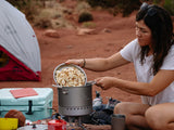 MSR WindBurner 4.5L Stock Pot Outdoor Action- product in use(2)