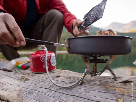 MSR Windpro II Stove Outdoor Action- product in use