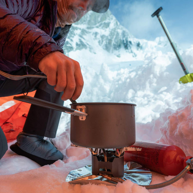 MSR XGK Expedition Stove Outdoor Action- product in use (2)