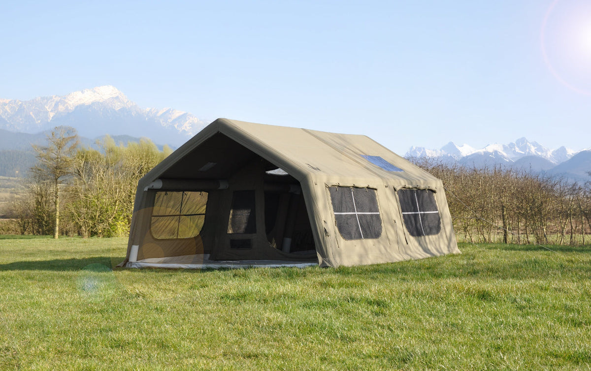 Holawild AirTek Machu Picchu L in Khaki - Zipped out front lifestyle