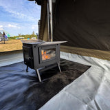 Holawild AirTek Machu Shelter in Khaki - Stove setup context