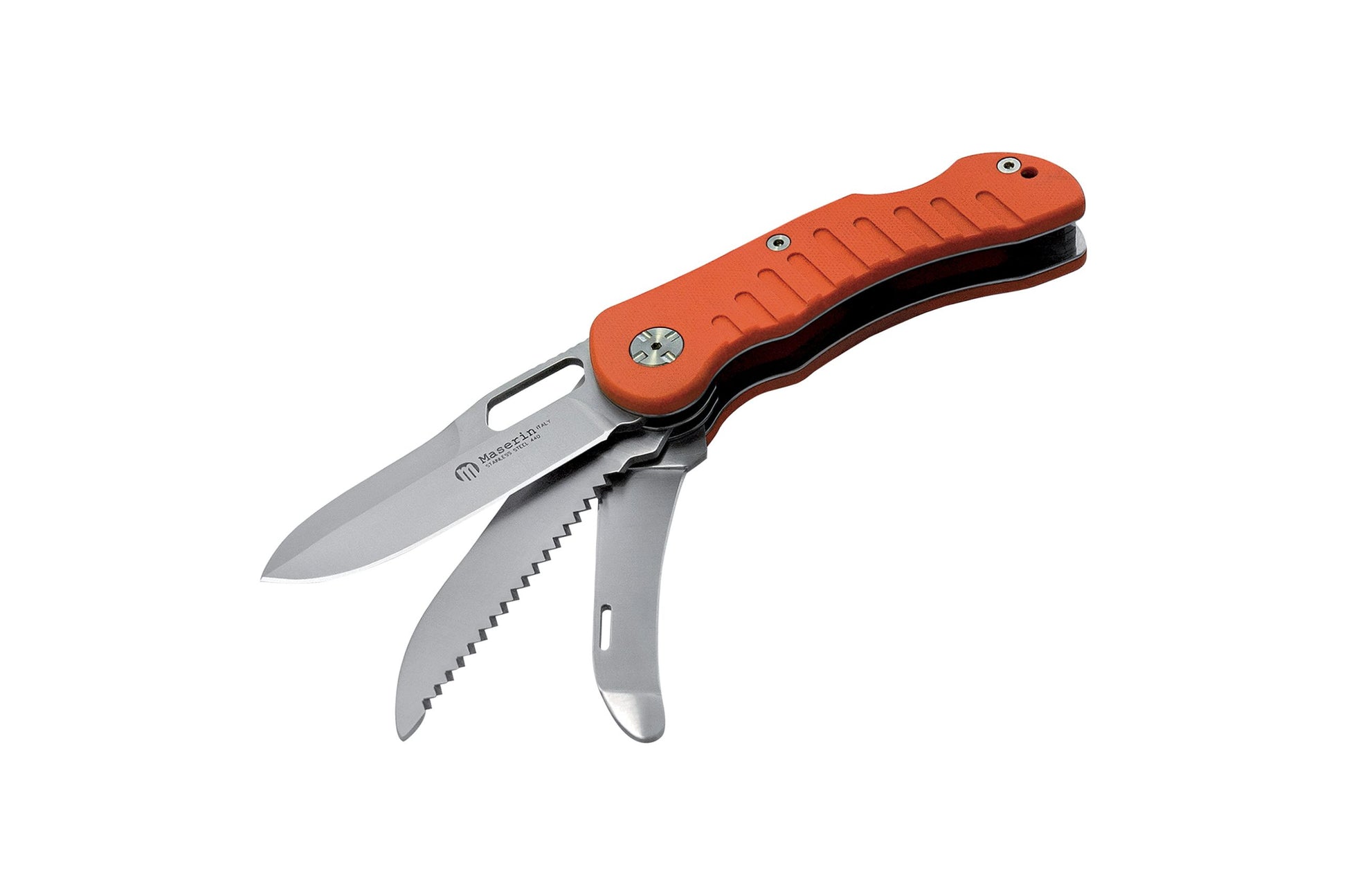 Maserin 131 Jager G10A 3 blades - complete hunting knife set with main blade, saw and skinner