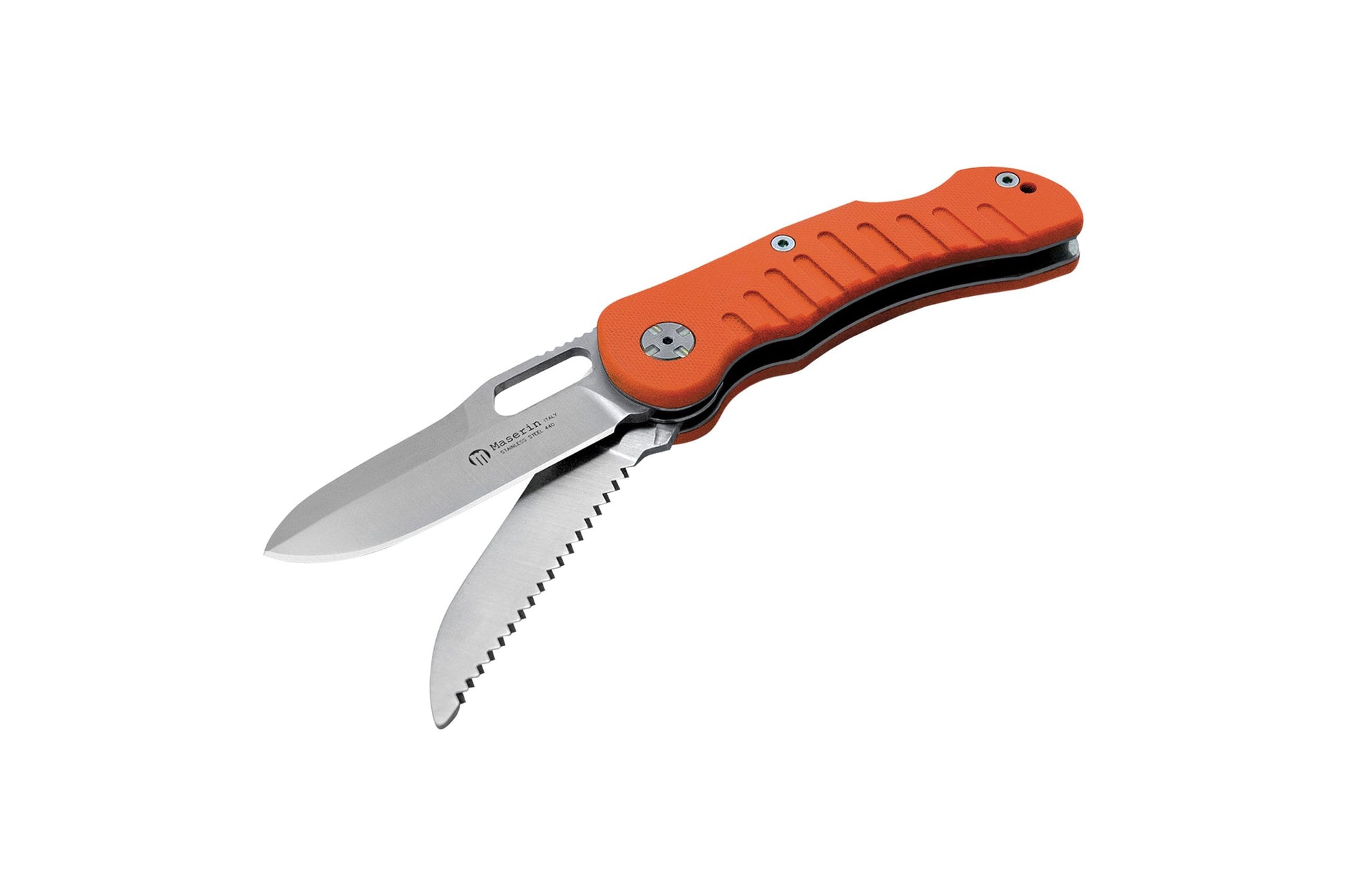 Maserin 131 Jager G10A 2 blades - hunting knife with main blade and saw or skinner accessory