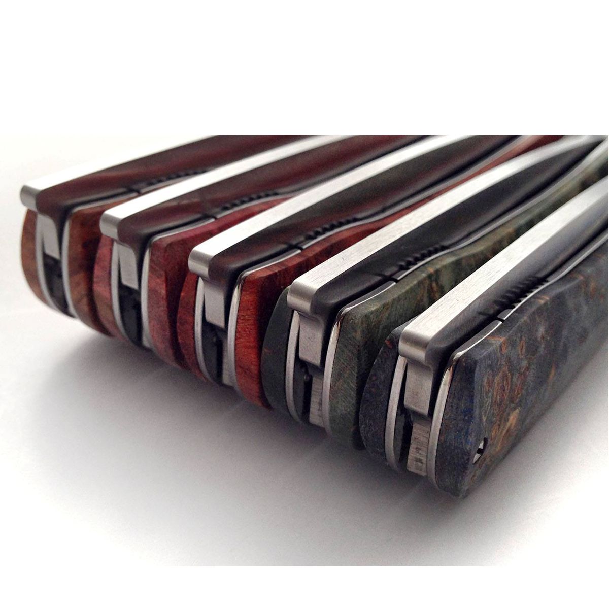 Maserin 380 Gourmet Damascus Small Roses pattern blade - beautiful pattern-welded steel