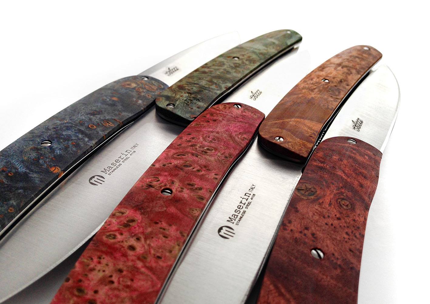 Maserin 380 Gourmet with Fatcarbon handle - premium composite material gentleman's knife
