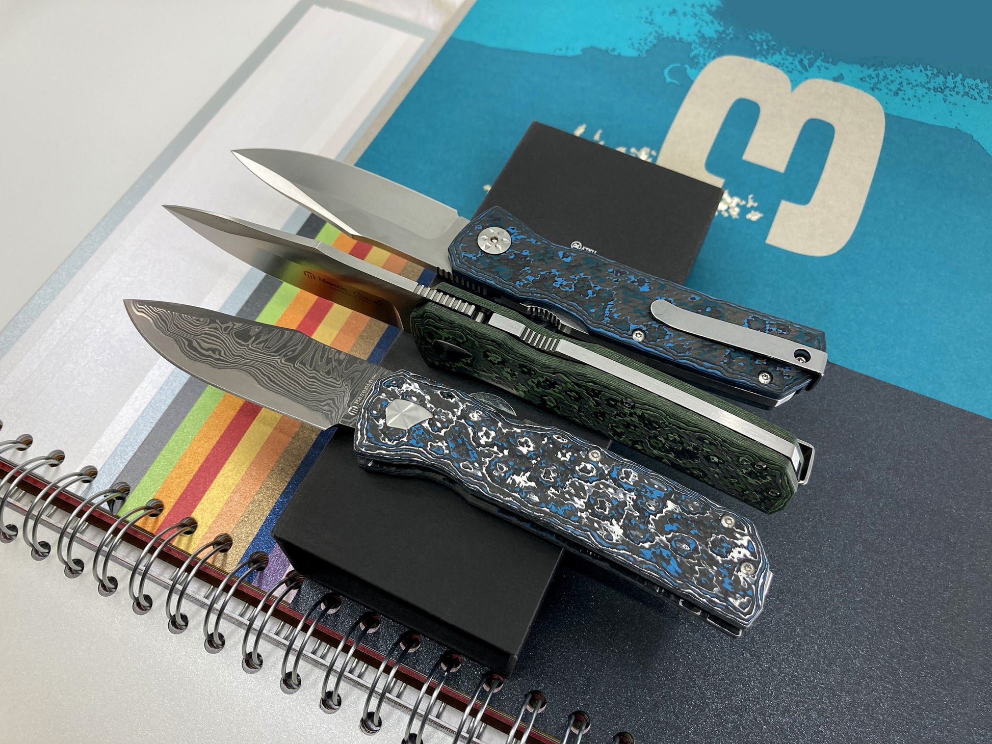 Maserin 502 Power MagnaCut folding knife with steel pocket clip - premium EDC gentleman's knife