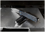 Maserin 502 Power folding knife with black G10 handle - CNC-machined grip surface