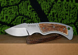 Maserin 924 Mini Trapper blade spine with thumb groove for precise control and safe handling
