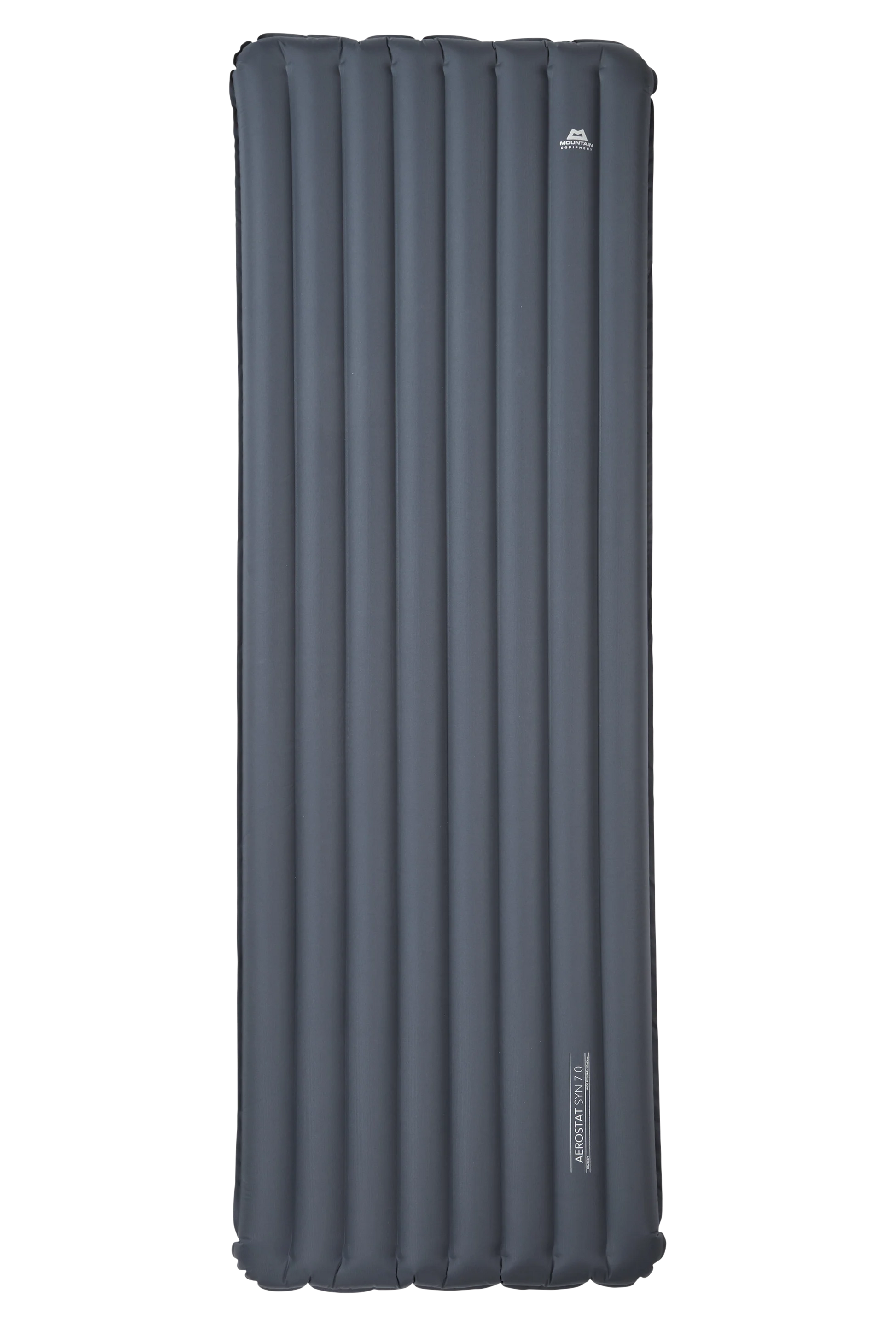 Mountain Equipment Aerostat Synthetic 7.0 Sleeping Mat Wide Regular in Ombre Blue - Full Front View