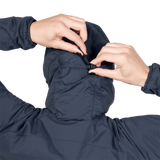 Mountain Equipment Aerotherm Hooded Women's Jacket in Blue Nights - Micro-grid lining detail