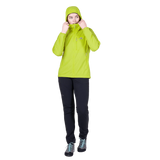 Mountain Equipment Aerotherm Hooded Women's Jacket in Vine Green - Front full length model view