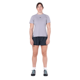 Mountain Equipment Agilix Women's Twin Short in Blue Nights - Front full length model view