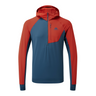 Mountain Equipment Aiguille Hooded Men's Top in Dusk/Red Rock - Front