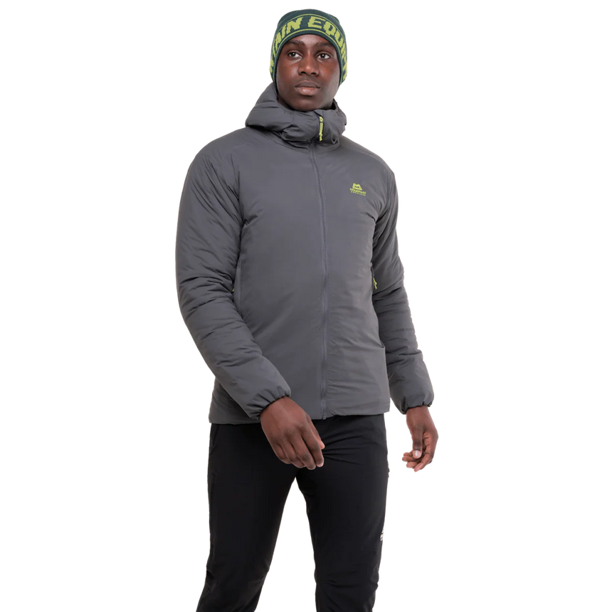 Mountain Equipment Andola Men's Jacket in Anvil Grey - Front Fit 2