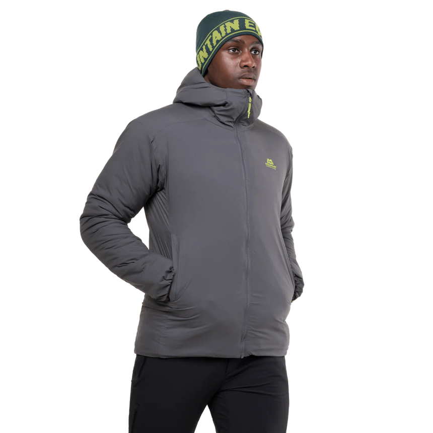 Mountain Equipment Andola Men's Jacket in Anvil Grey - Front Fit