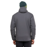 Mountain Equipment Andola Men's Jacket in Anvil Grey - Hood Detail