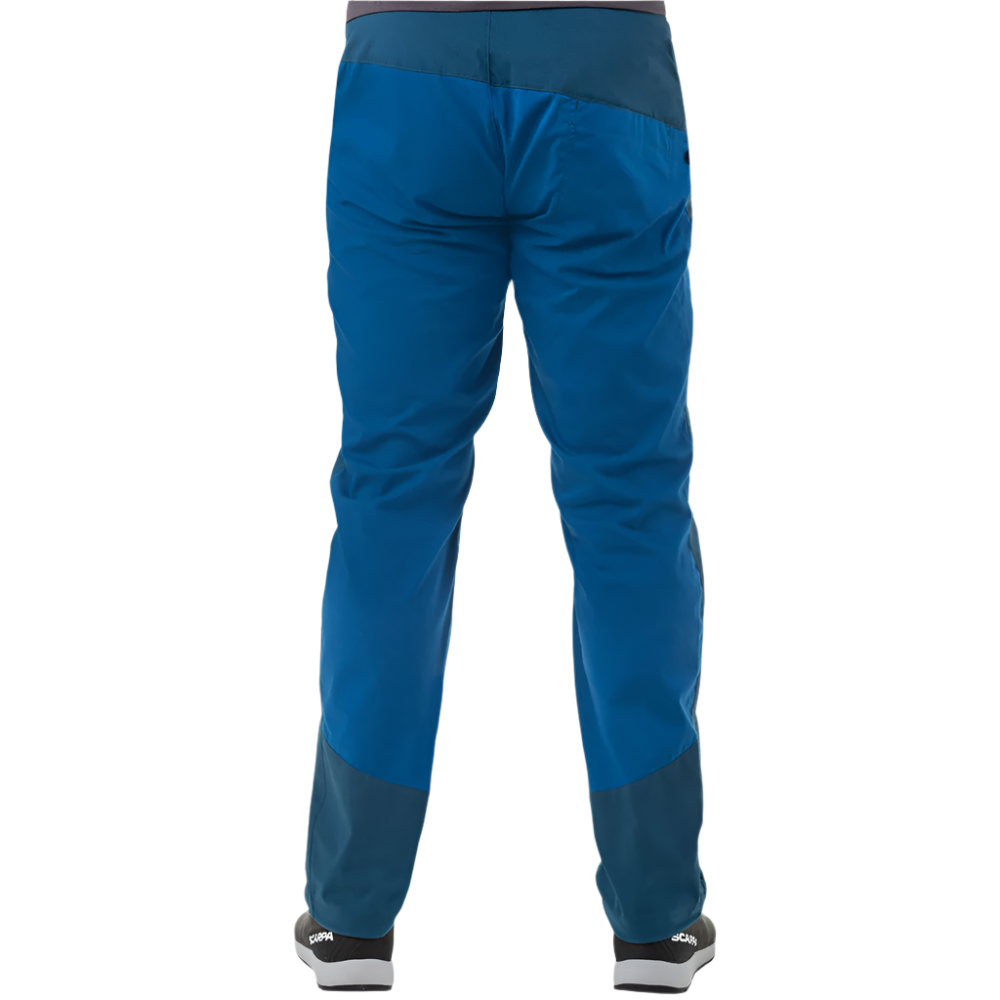 Mountain Equipment Anvil Men's Pant in Majolica/Alto Blue - Full Length Back 2