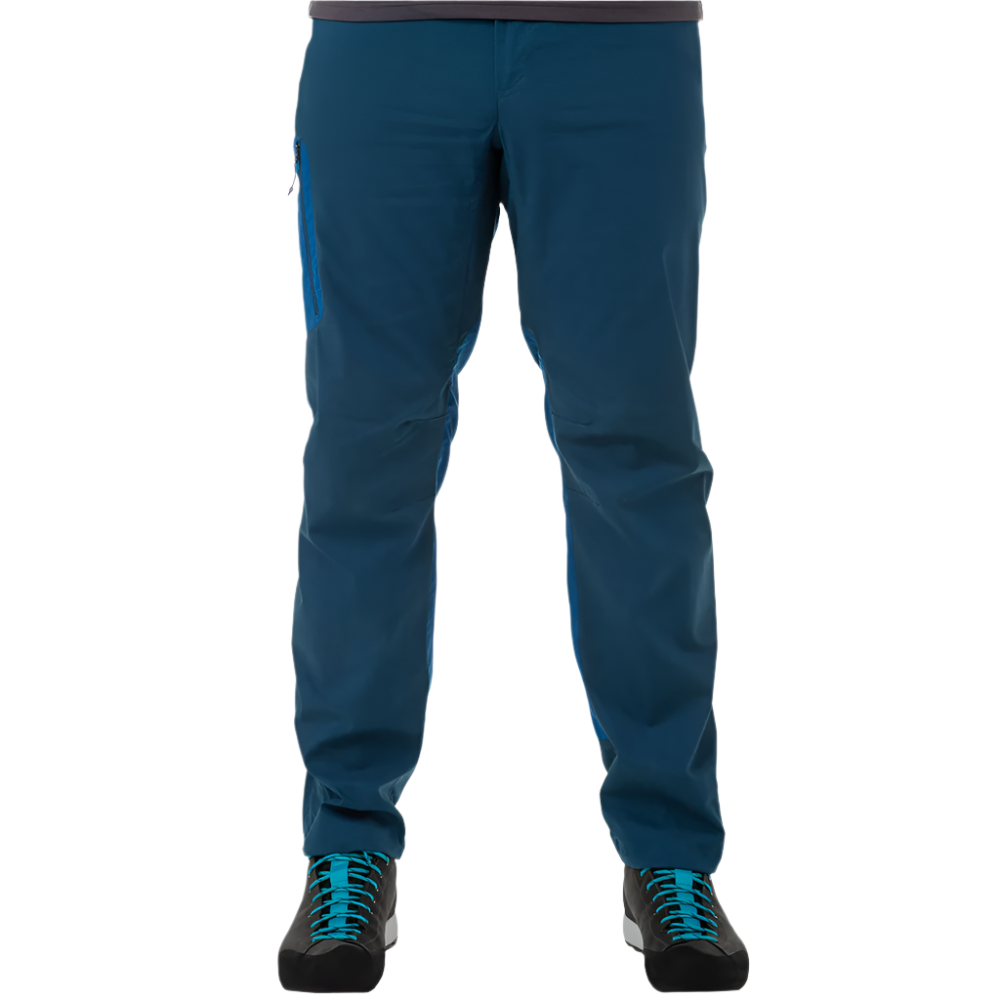 Mountain Equipment Anvil Men's Pant in Majolica/Alto Blue - Full Length Front