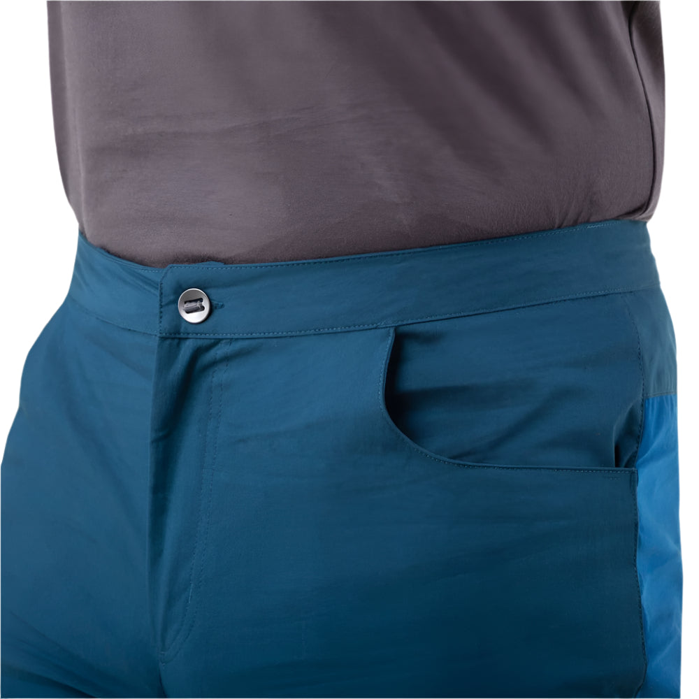 Mountain Equipment Anvil Men's Pant in Majolica/Alto Blue - Waistband