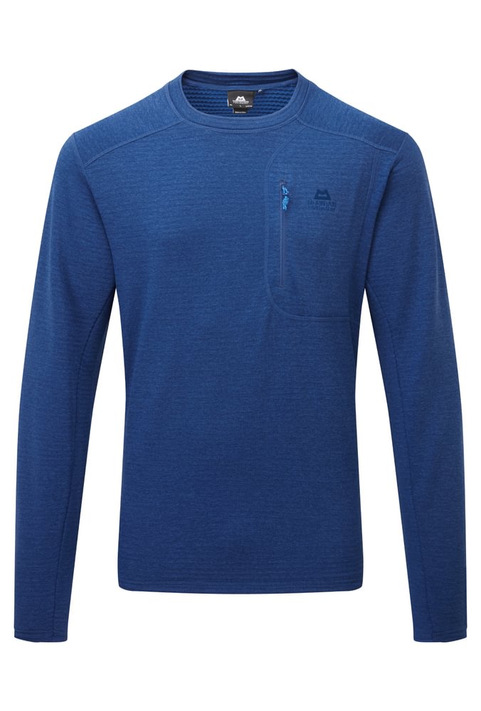 Mountain Equipment Apiro Men's Crew in Admiral Blue - Front