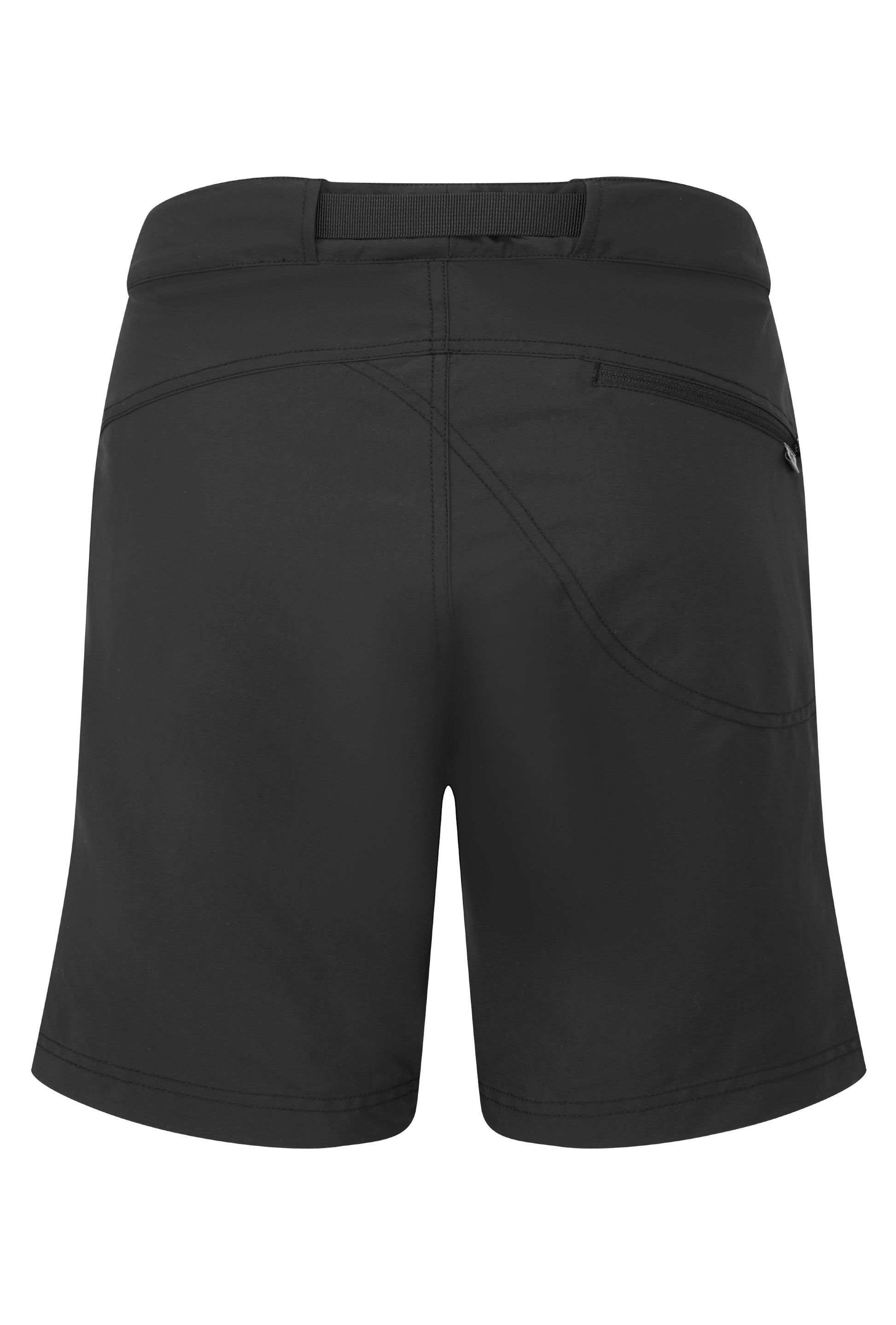 Mountain Equipment Approach Women's Short in Black - Front Angled Flat