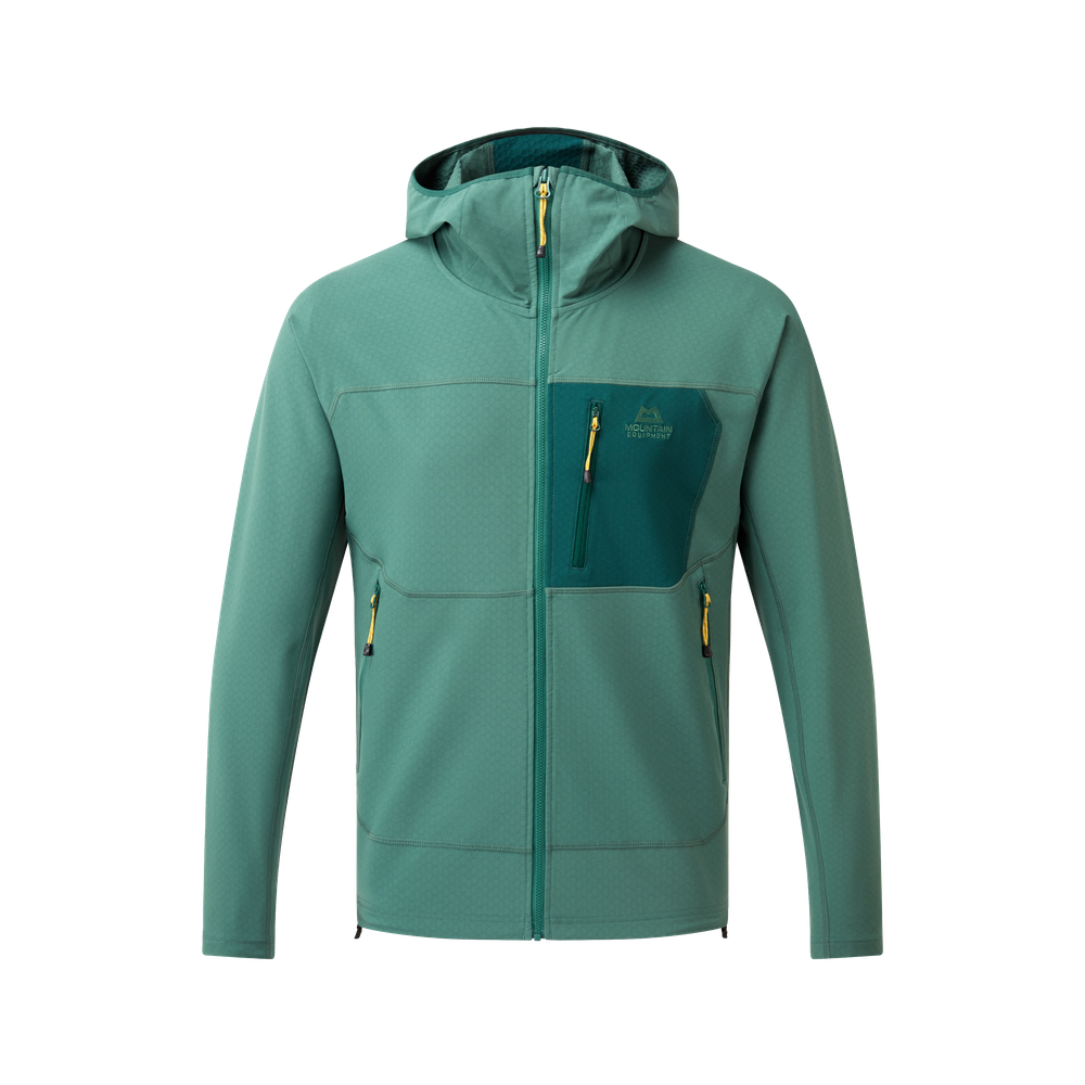 Mountain Equipment Arrow Hooded Men's Jacket in Fern/Pine - Front