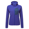 Mountain Equipment Arrow Hooded Women's Jacket in Clematis/Dusk - Front