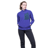 Mountain Equipment Arrow Women's Jacket in Clematis/Dusk - On Model Side