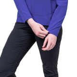 Mountain Equipment Arrow Women's Jacket in Clematis/Dusk - Pocket Zip Detail