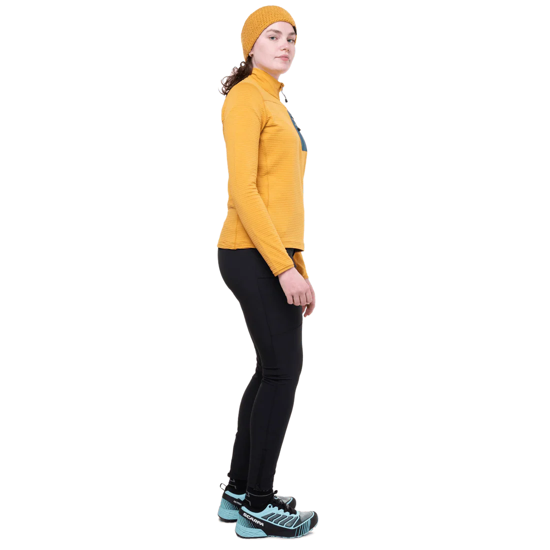 Mountain Equipment Austra Women's Tight in Black - On Model Side